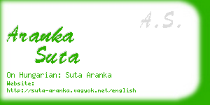 aranka suta business card